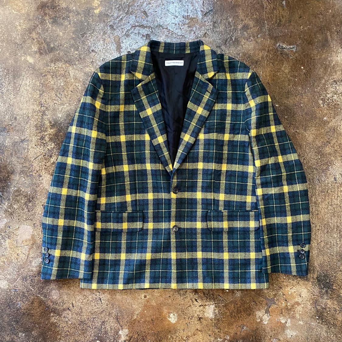 (M) 고샤 루브친스키 체크 울 자켓 상품이미지1