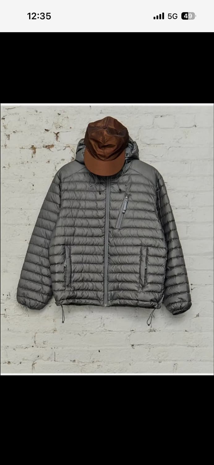 헤지스 경량 구스 다운 그레이 m 상품이미지1