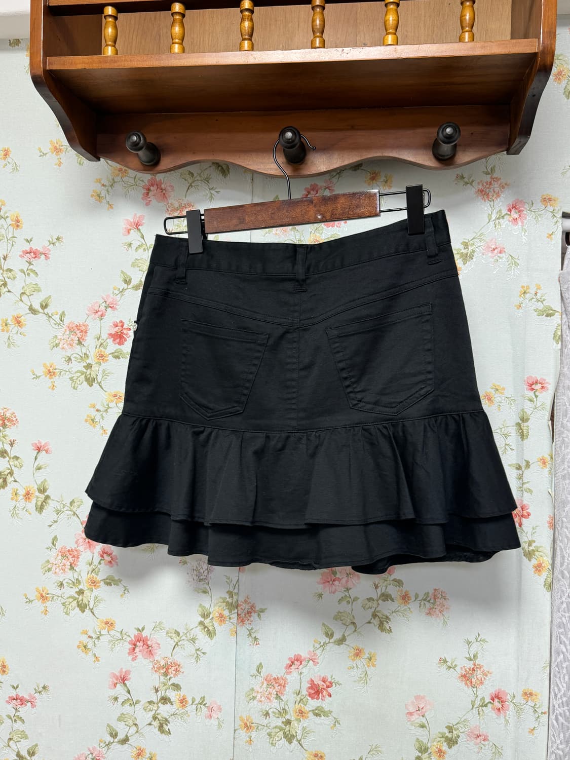 블랙 캉캉 프릴 스커트 상품이미지2