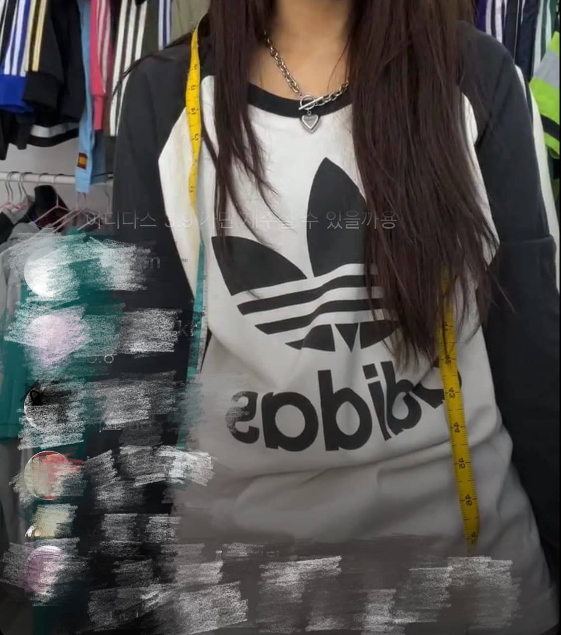 아디다스 롱슬리브 어항빈티지 솜빈티지 미라이클립 큐빈티지 상품이미지1