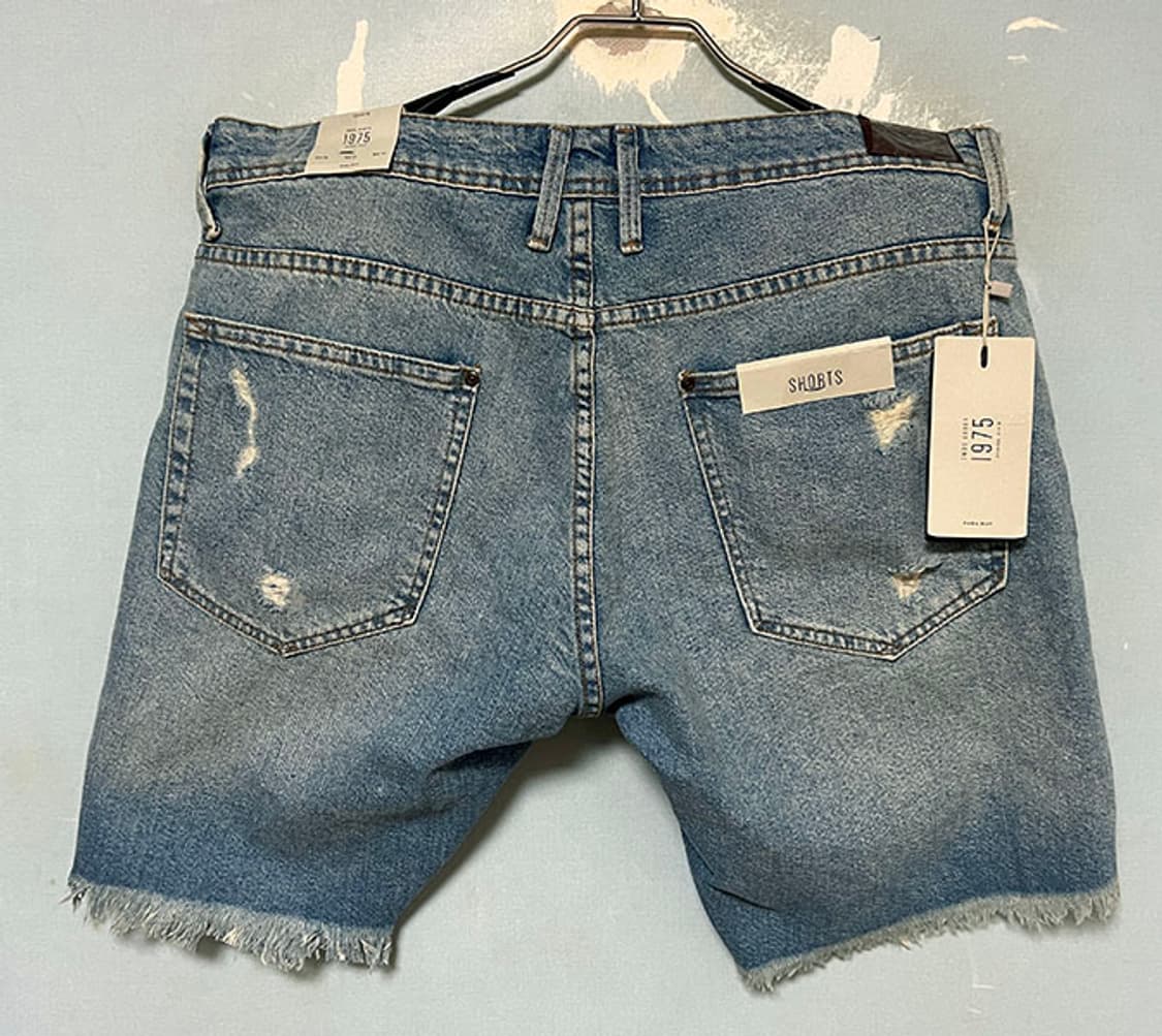 ZARA 자라 디스트로이드 데님 청반바지 데미지진 새상품 XL 34 상품이미지2