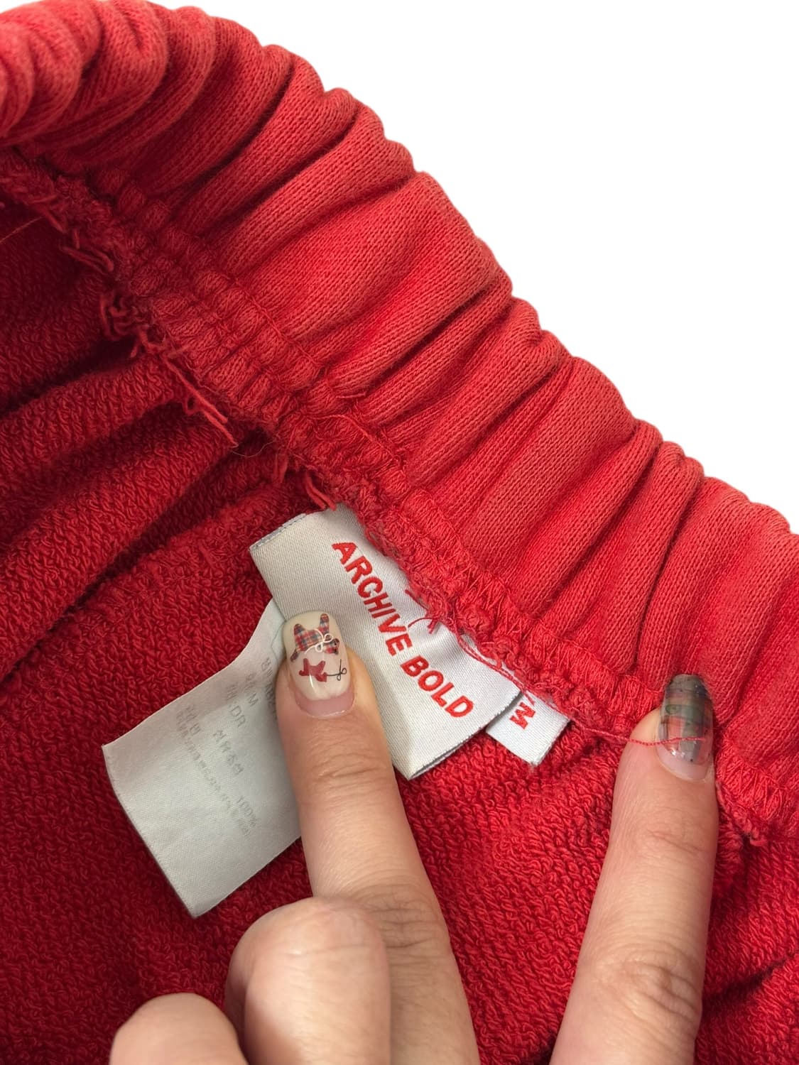 아카이브 볼드 레드 조거 스웻팬츠 상품이미지7