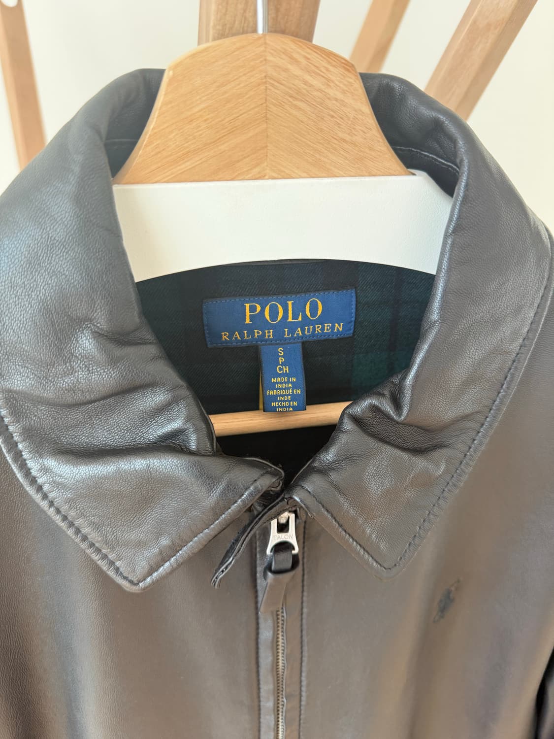 폴로 맥스웰 가죽 자켓 블랙 S 상품이미지3