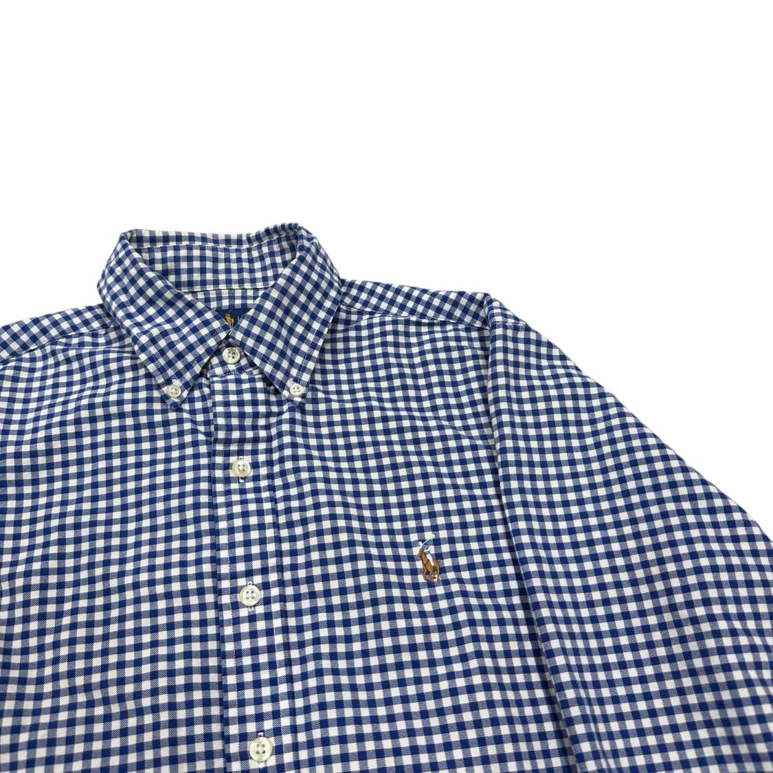 폴로 랄프로렌 체크 블루 셔츠 남방 S 상품이미지2