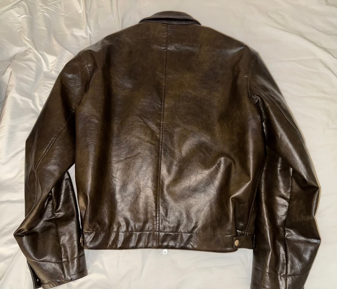 비슬로우 레더자켓 L 브라운 상품이미지4