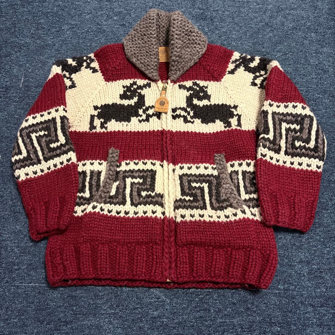 CANADIAN 코위찬 니트 집업 상품이미지1