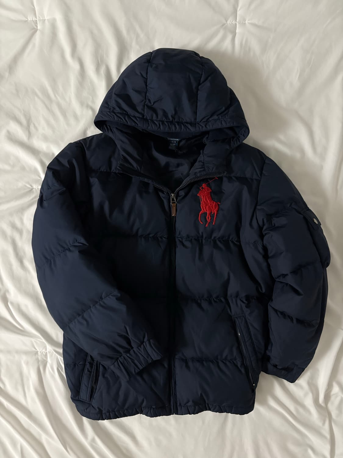 폴로 빅포니 패딩 네이비 L 상품이미지1
