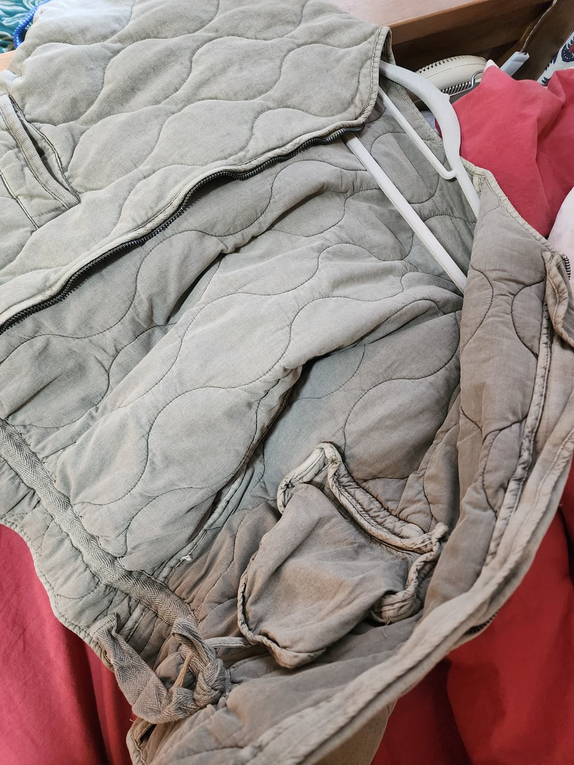 자라 면 퀼팅 누빔 점퍼 55사이즈 상품이미지4