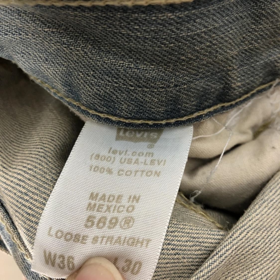 리바이스 USA 정품 levi 569 워싱 데님팬츠 상품이미지9