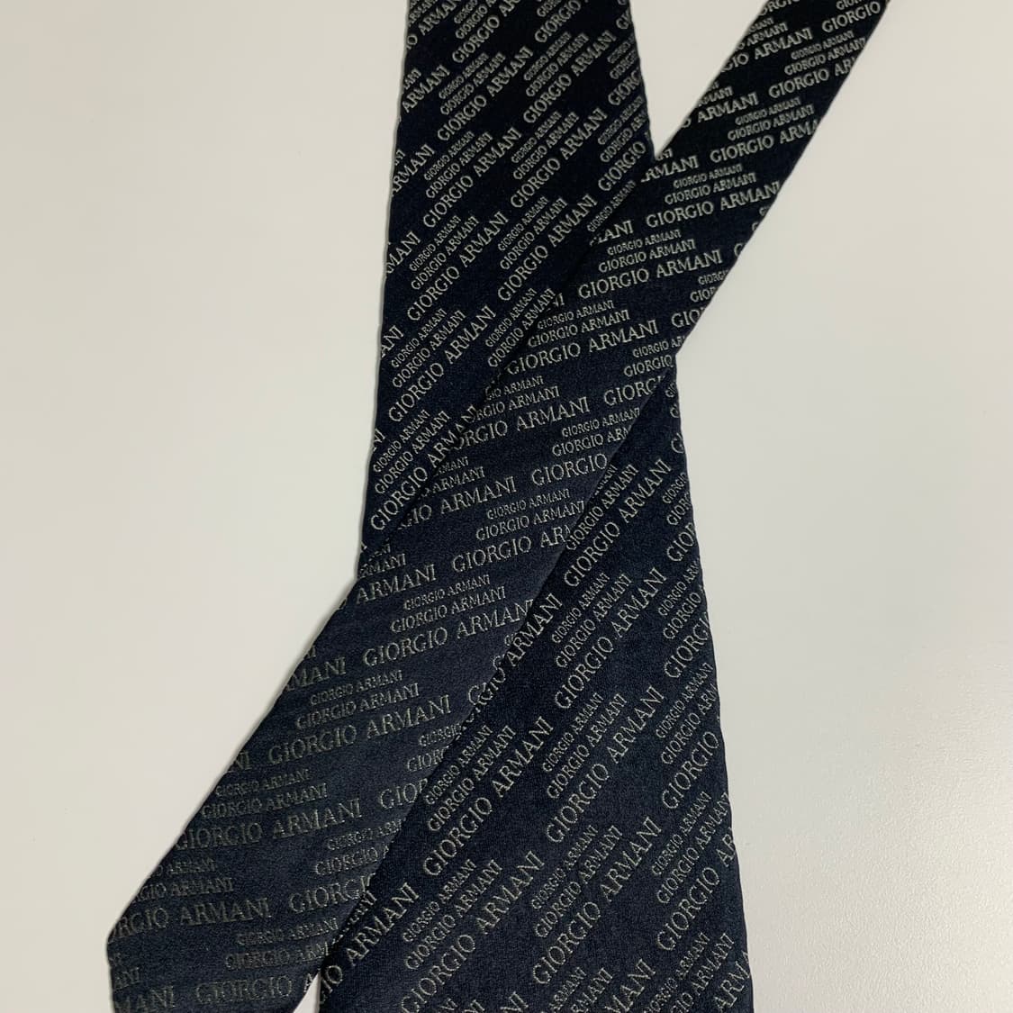 조르지오 아르마니(ARMANI) 모노그램 명품넥타이 블랙 100실크 A+ 상품이미지4