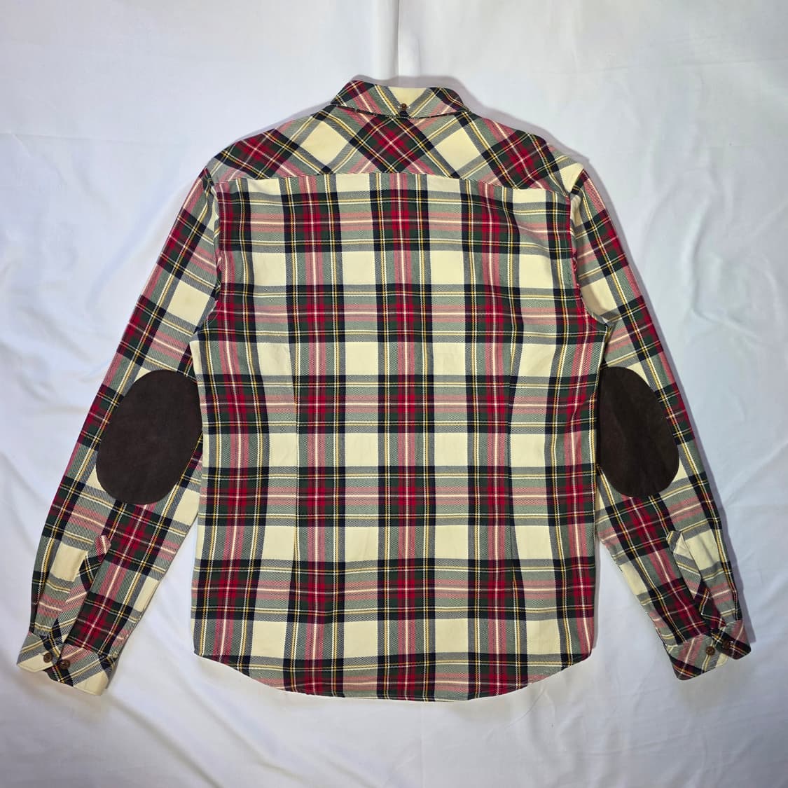 [L]Barbour 바버 엘보우 패치 체크 남방 셔츠 상품이미지8