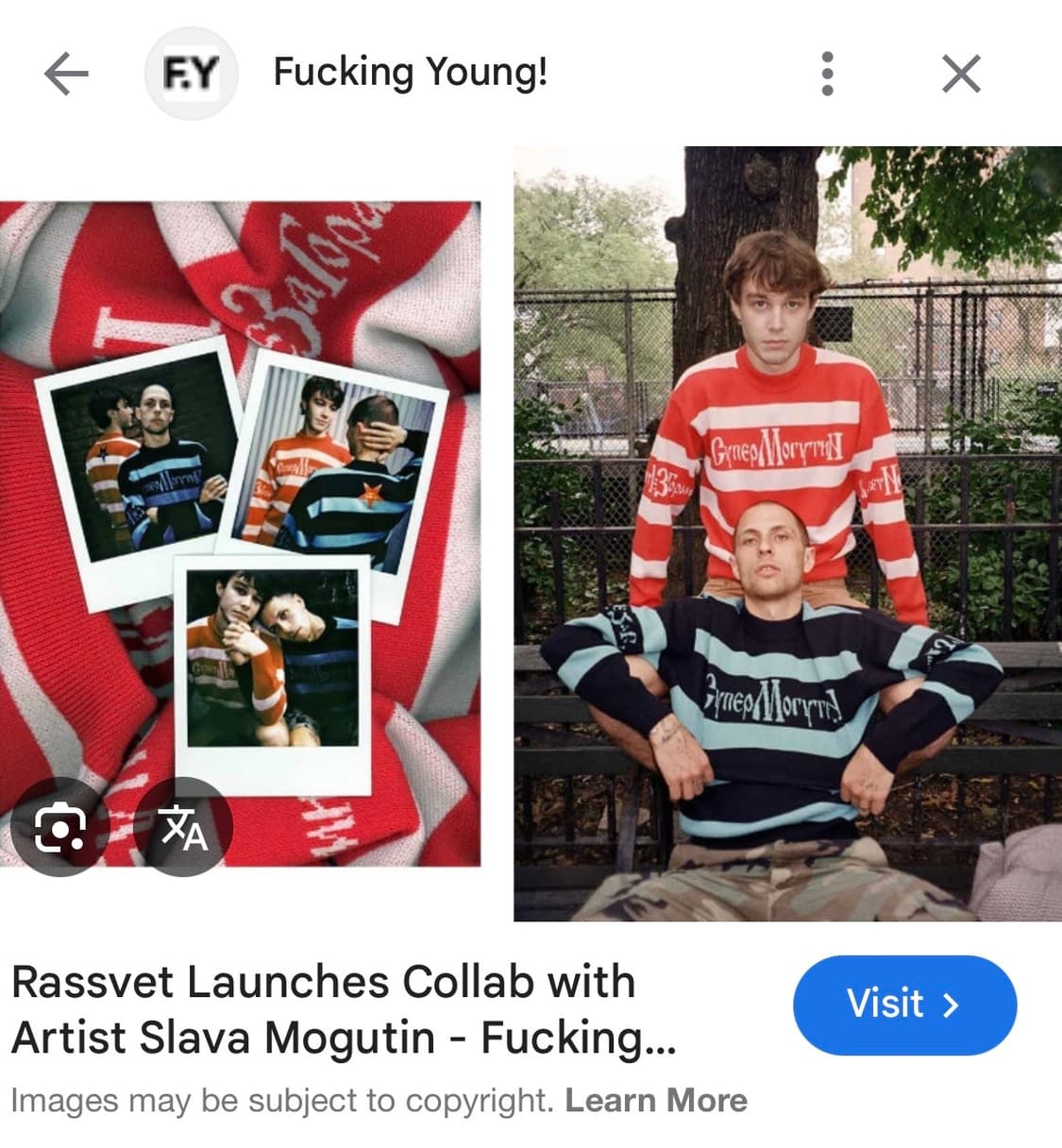 PACCBET x Slava Mogutin 니트 XL 상품이미지3
