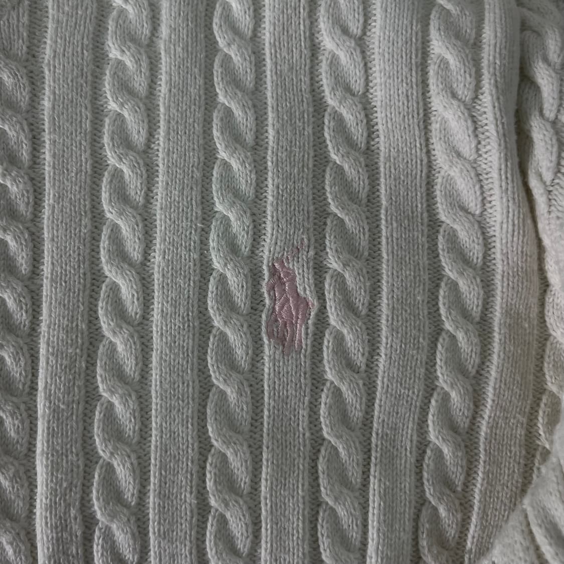 W 95 폴로랄프로렌 스몰포니 꽈배기 가디건  상품이미지3