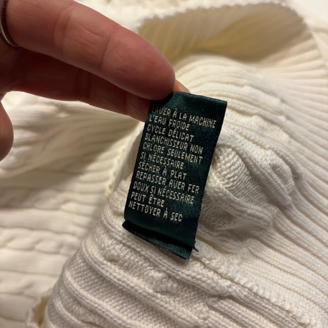 [S] 폴로 로렌 랄프로렌 케이블 니트 아이보리 C535 상품이미지8