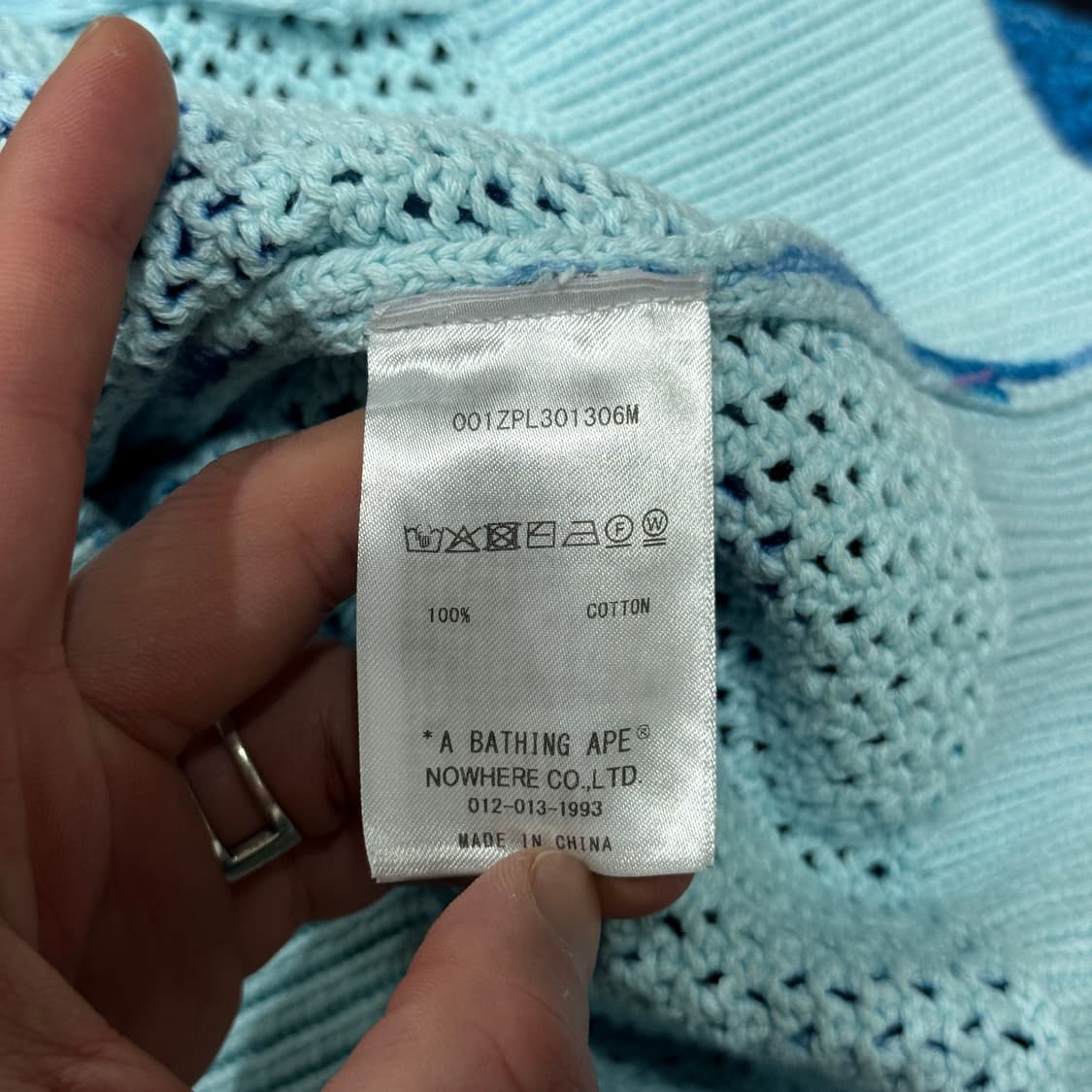 정품 베이프 ABC 청계 카모 크로셰 샤크 풀 집업 후디 상품이미지7