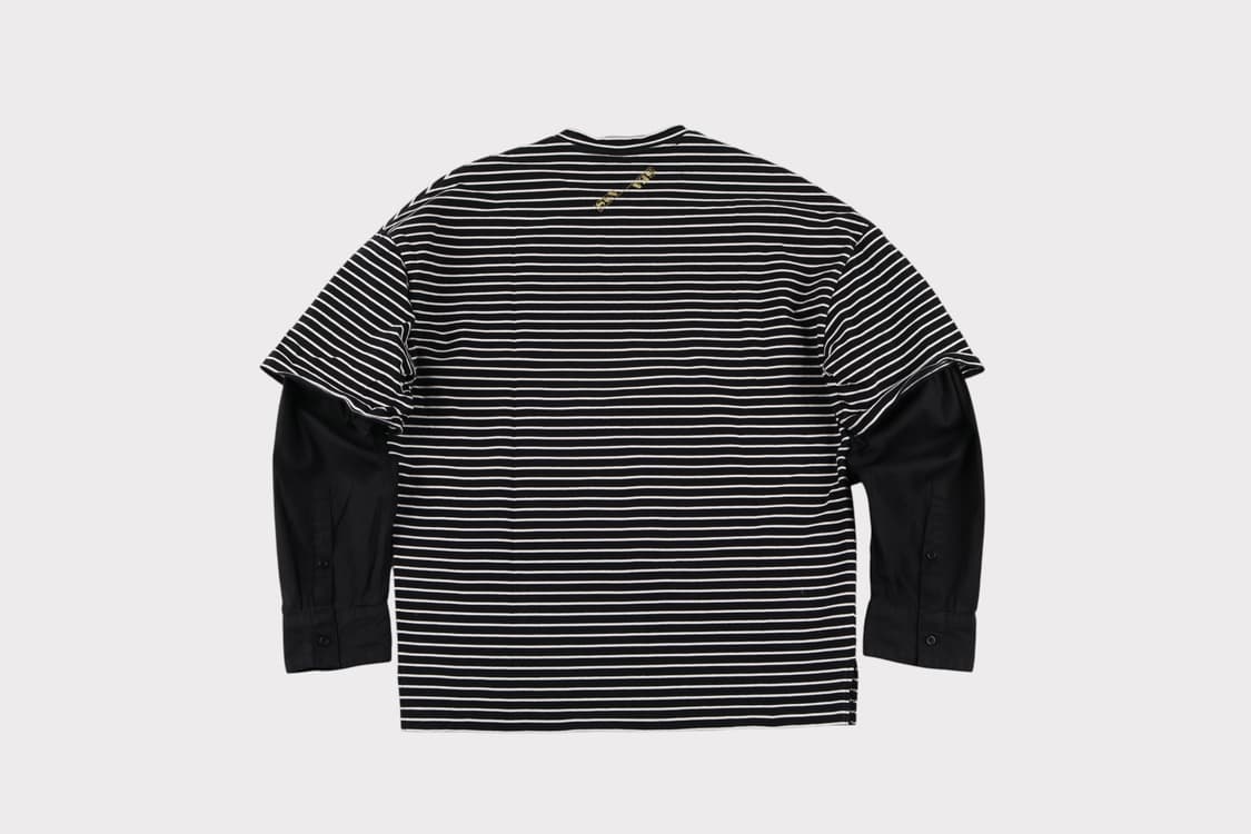 [46] 솔리드옴므 스트라이프 1/2 티셔츠 상품이미지6