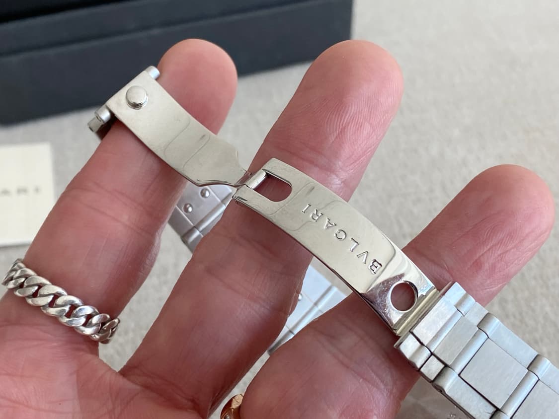 불가리 디아고노 CH35S 35mm 블랙 크로노 쿼츠 미듐 중형 상품이미지8