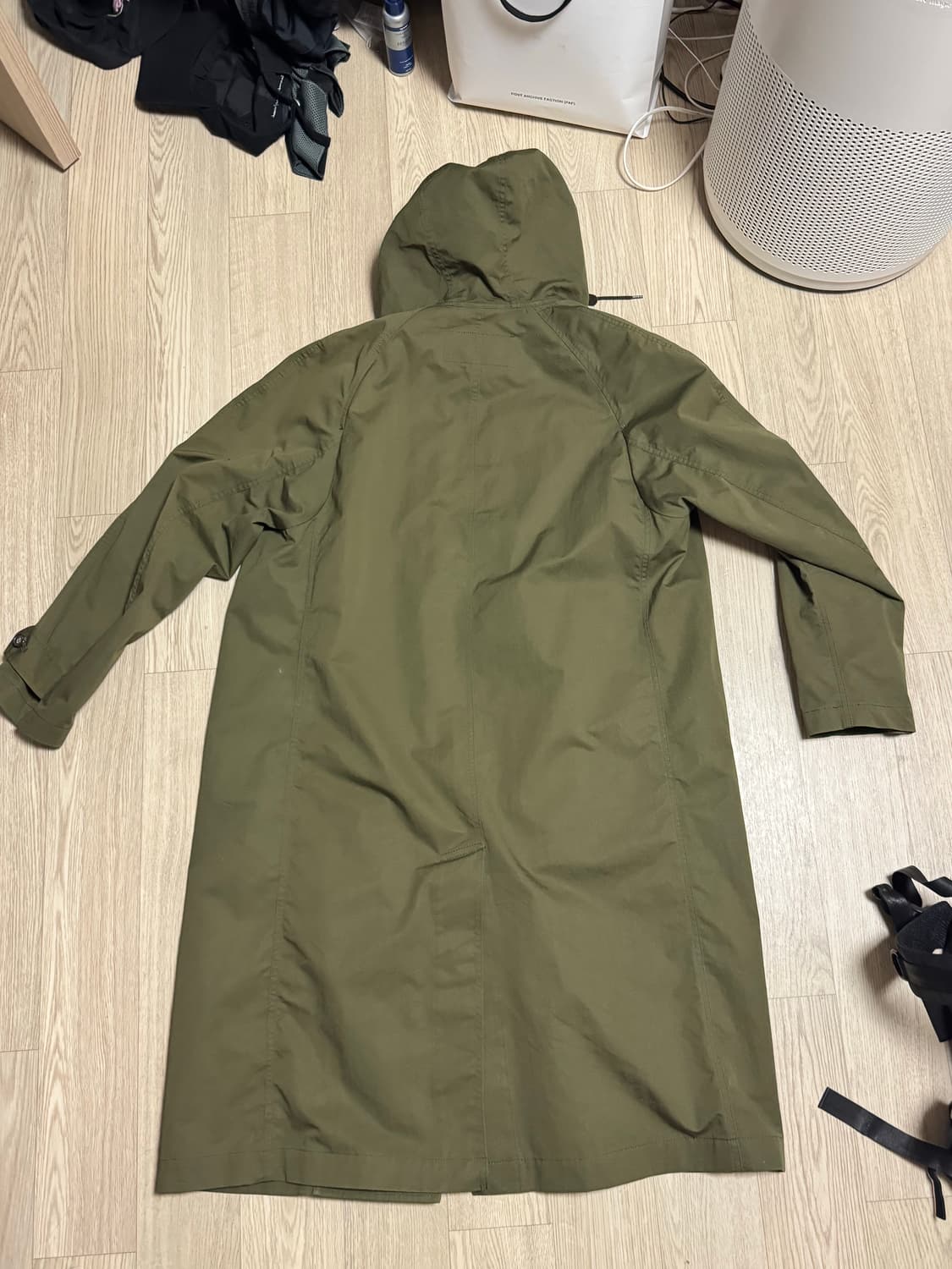 꼼데가르송 옴므 후디드 코트 카키 20AW HF-C001 상품이미지5