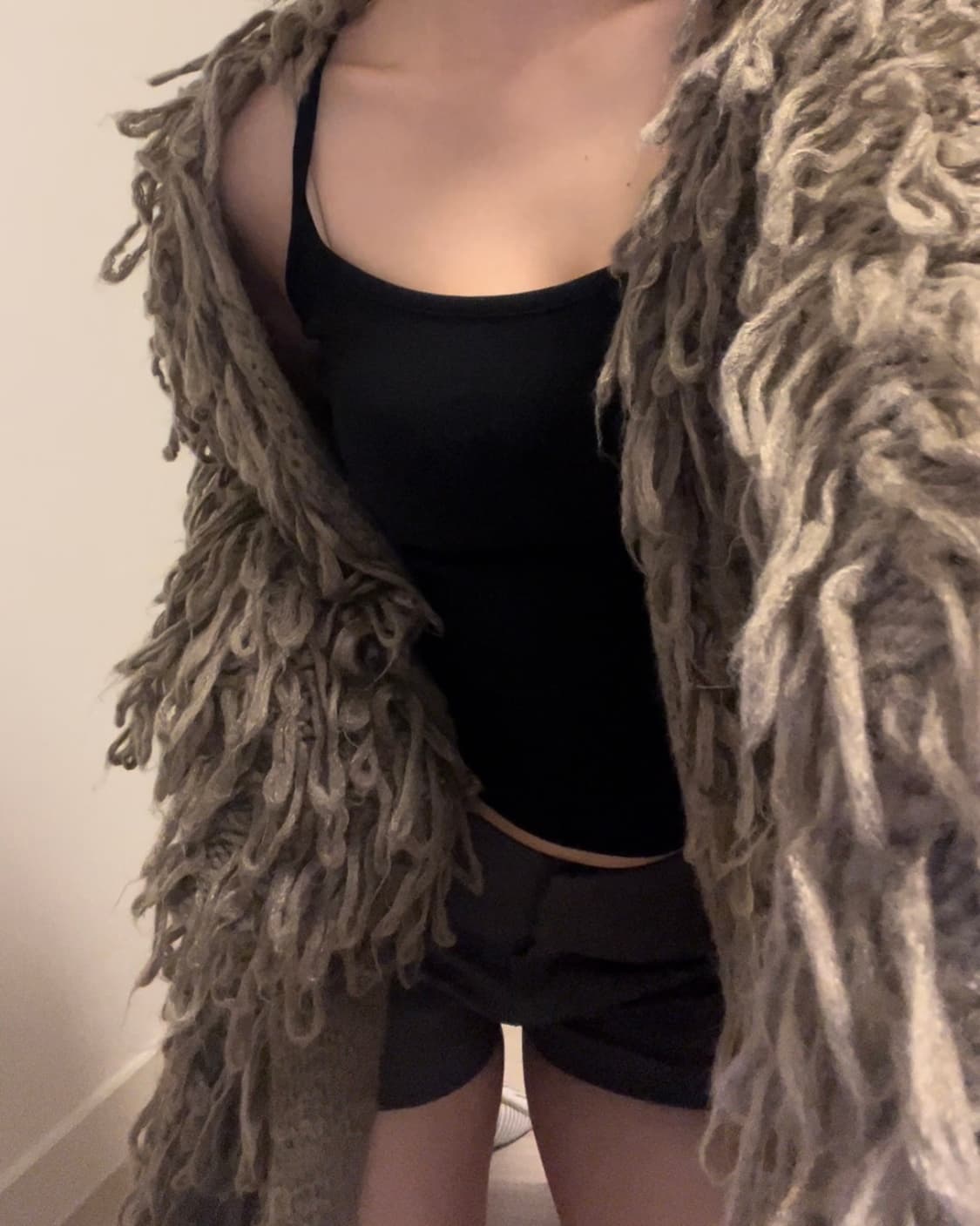 GRL brown fur half coat 상품이미지6