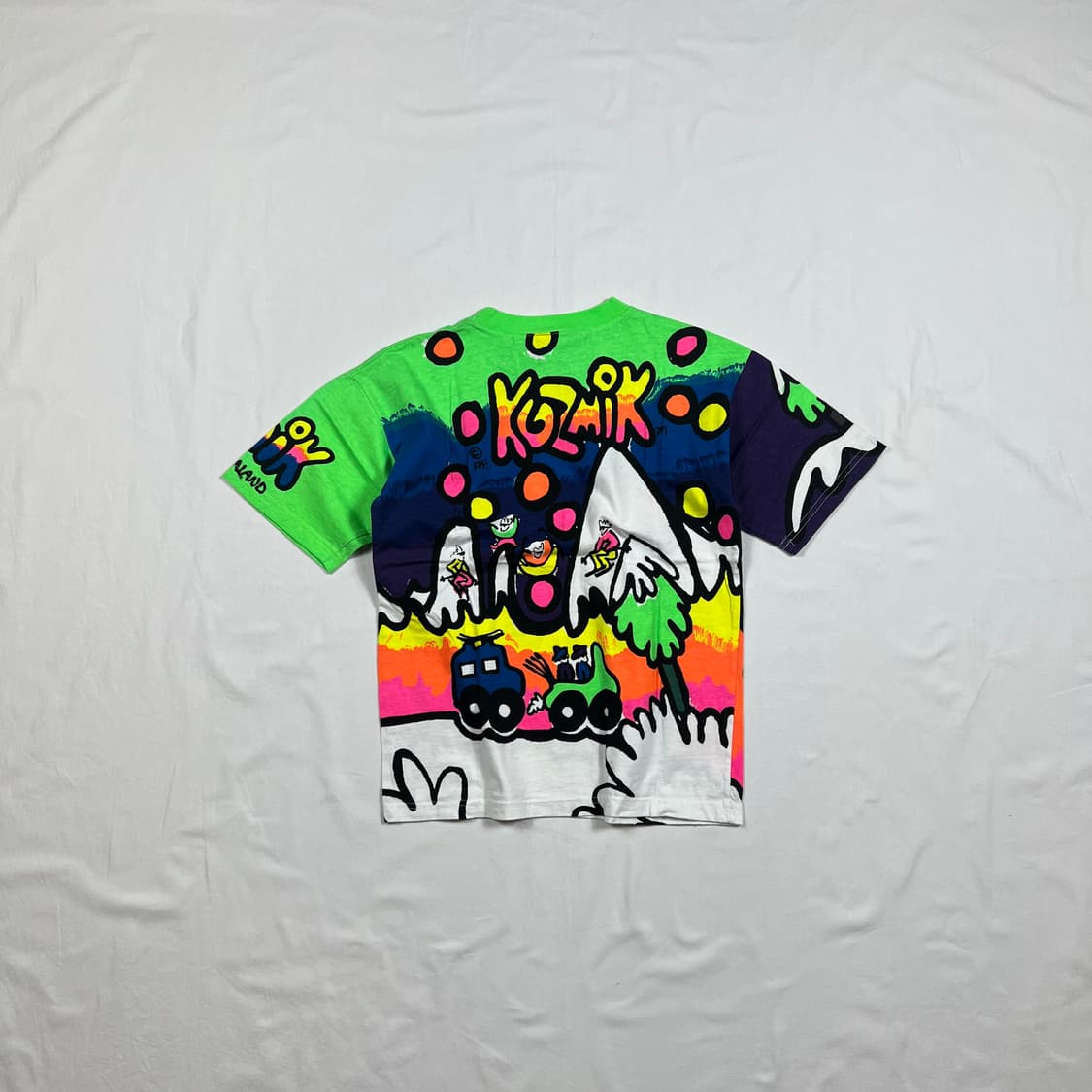 80‘s 88년도 코즈믹 kozmik 올프린트 아트 반팔티 상품이미지5