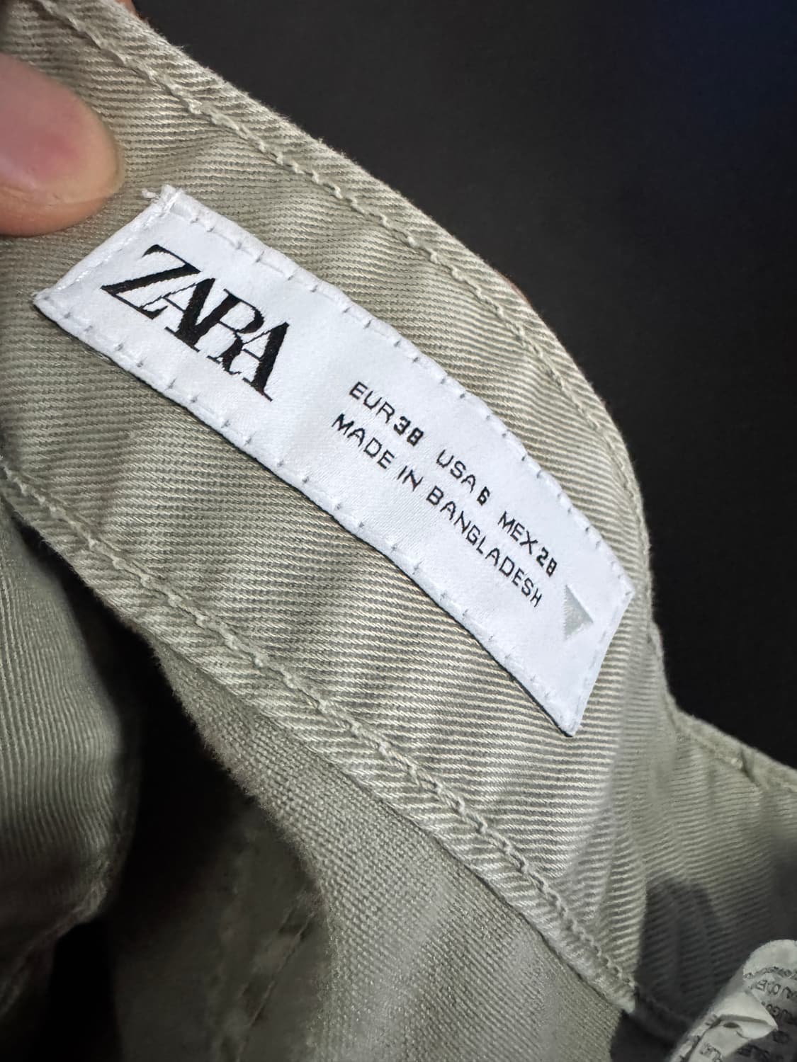 공용!! 자라 ZARA 빈티지 포켓 와이드 카고 팬츠 S 상품이미지3