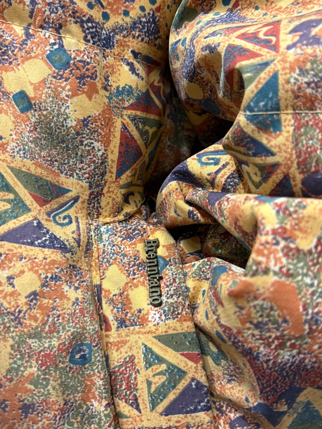 BRENNTANO 패딩 이탈리아 빈티지 남녀공용 패딩 주황색 상품이미지7