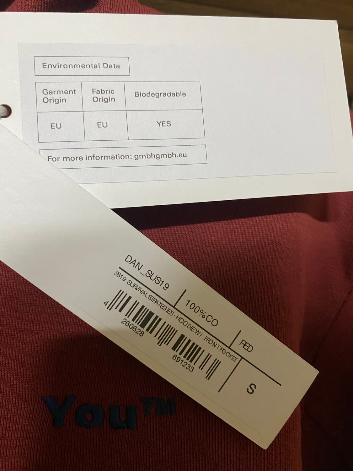 [S] GmbH YOU 서클로고 후드 상품이미지7
