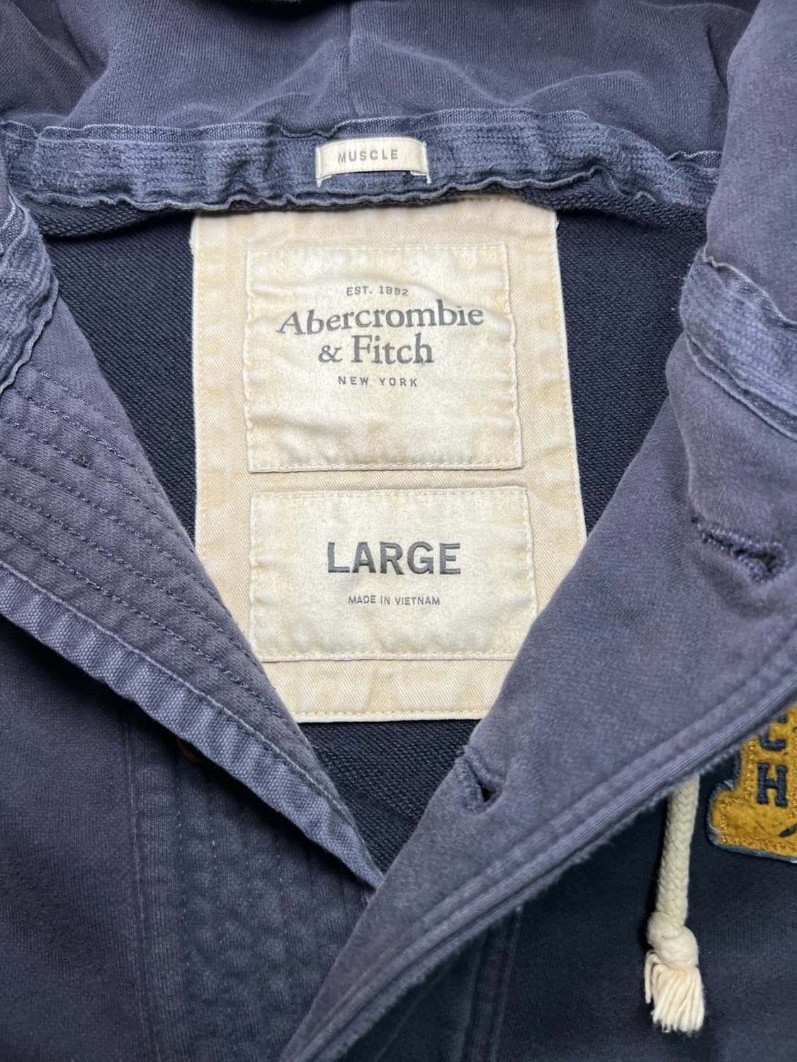 아베크롬비 앤 피치 빈티지 바시티 버튼 업 후드 자켓 상품이미지2