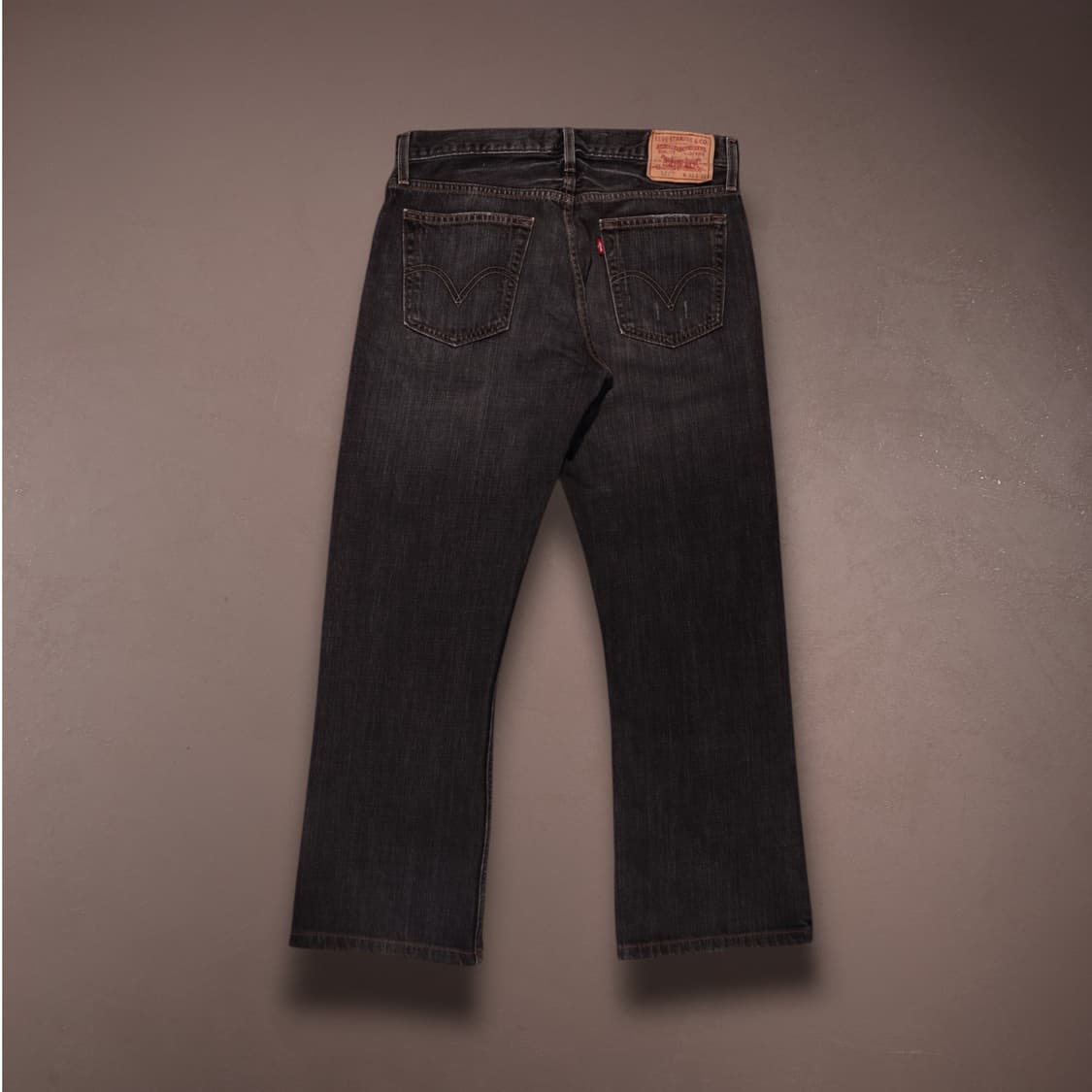 리바이스527 로우 부츠컷 흑청 데님팬츠 상품이미지5