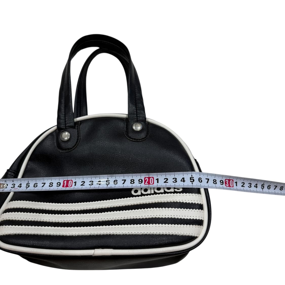 아디다스 빈티지 레더 토트백 Y2K 가방 블랙 상품이미지7