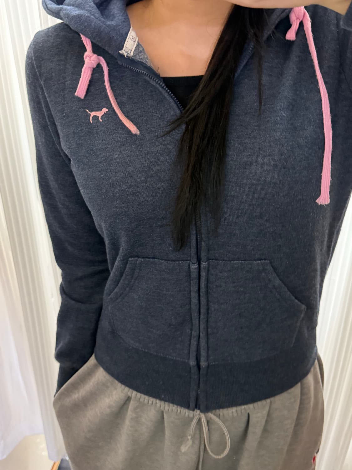 빅토리아 시크릿 네이비 후드집업 s 상품이미지1