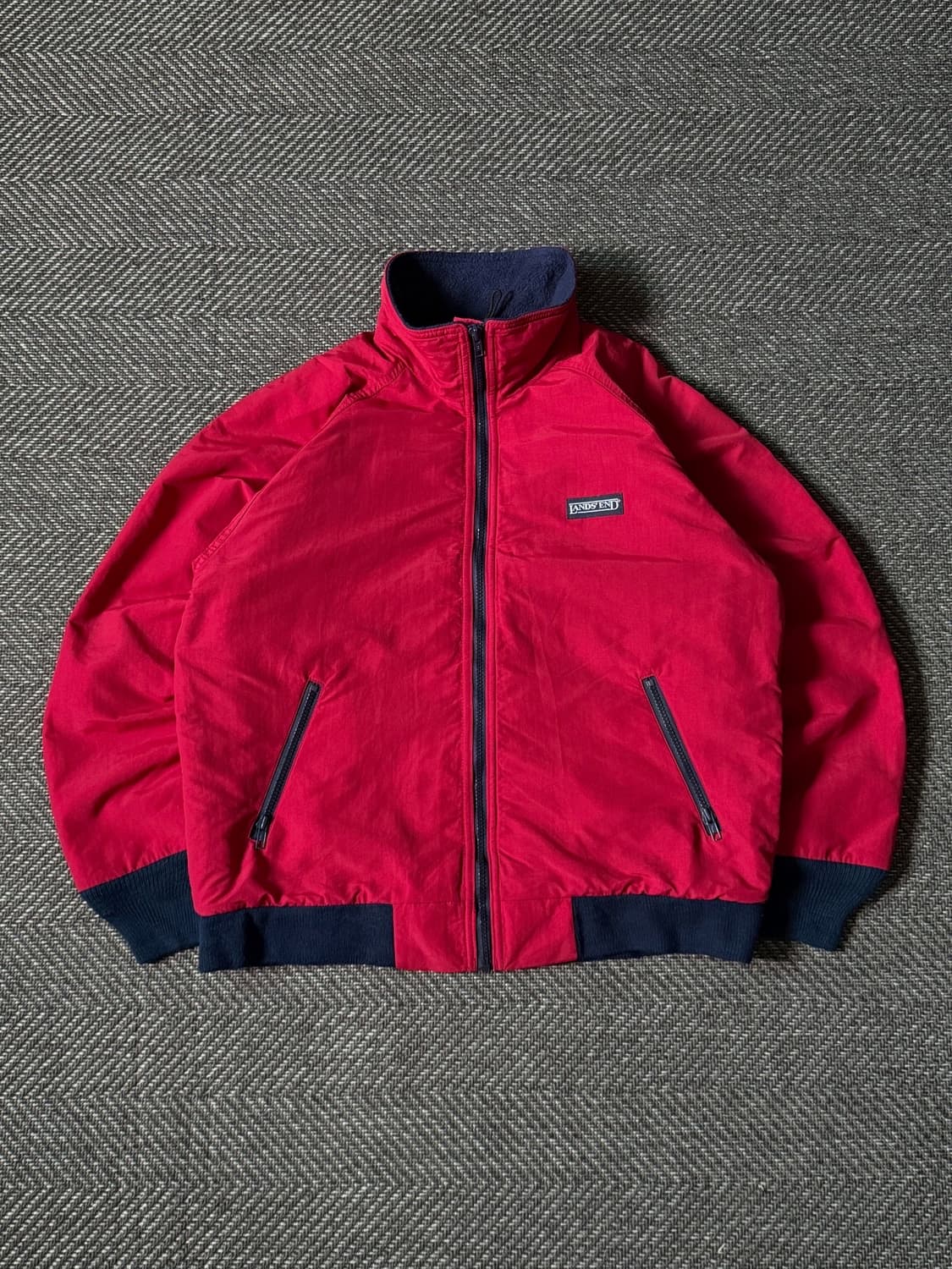 90s USA Lands' End 랜즈엔드 나일론 쉘 자켓 (95) 상품이미지1
