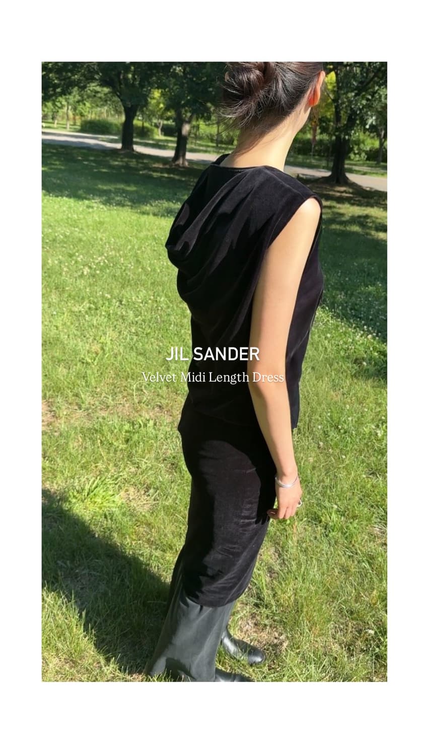 JILSANDER Velvet Midi Length Dress 상품이미지1