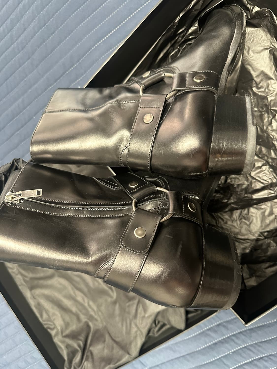 [판매] Saint Laurent 모터사이클 하네스 부츠 41사이즈 상품이미지5