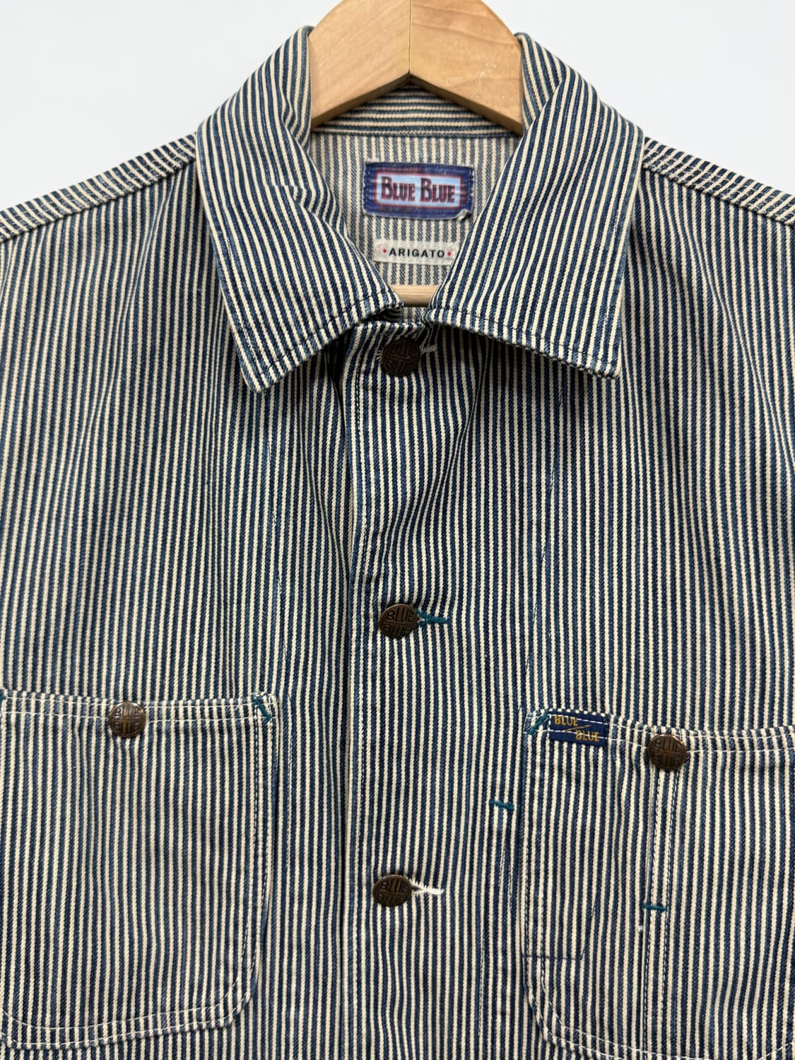 Blue Blue Stripe Trucker Jacket 상품이미지5