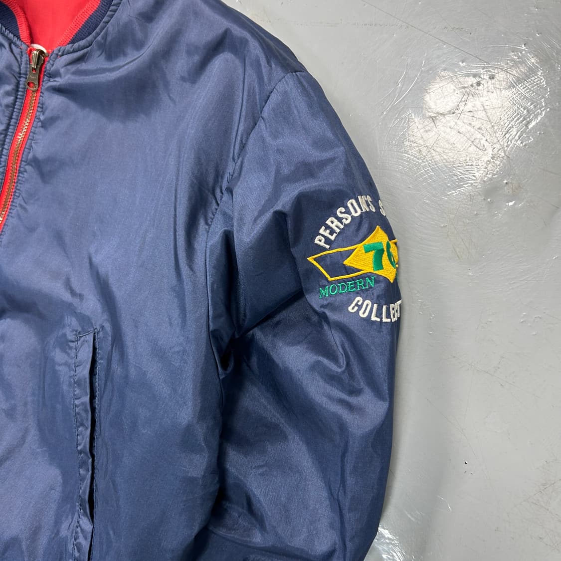 90s 퍼슨스 리버시블 블루종  상품이미지2