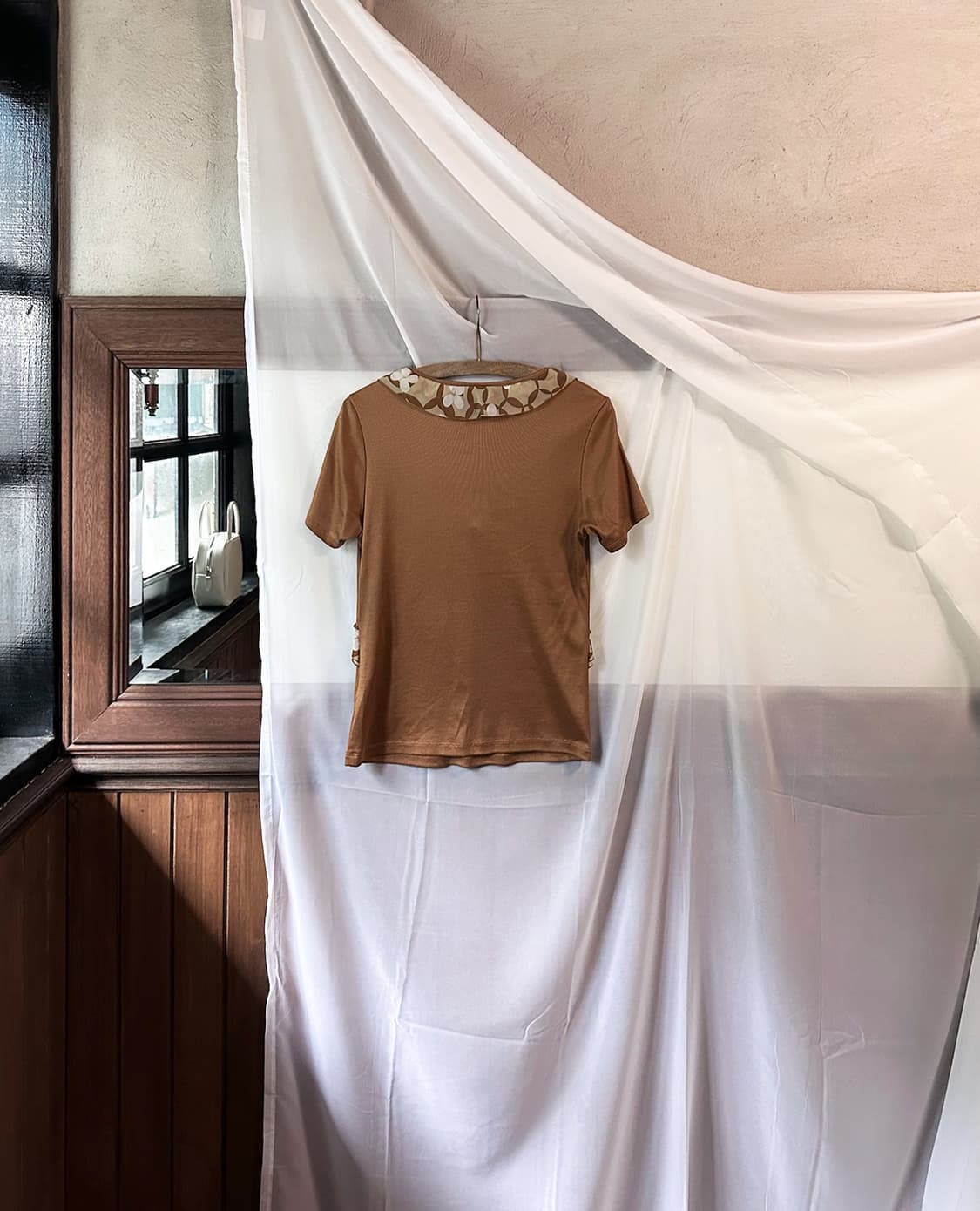 COURRÈGES floral ribbon top 상품이미지7