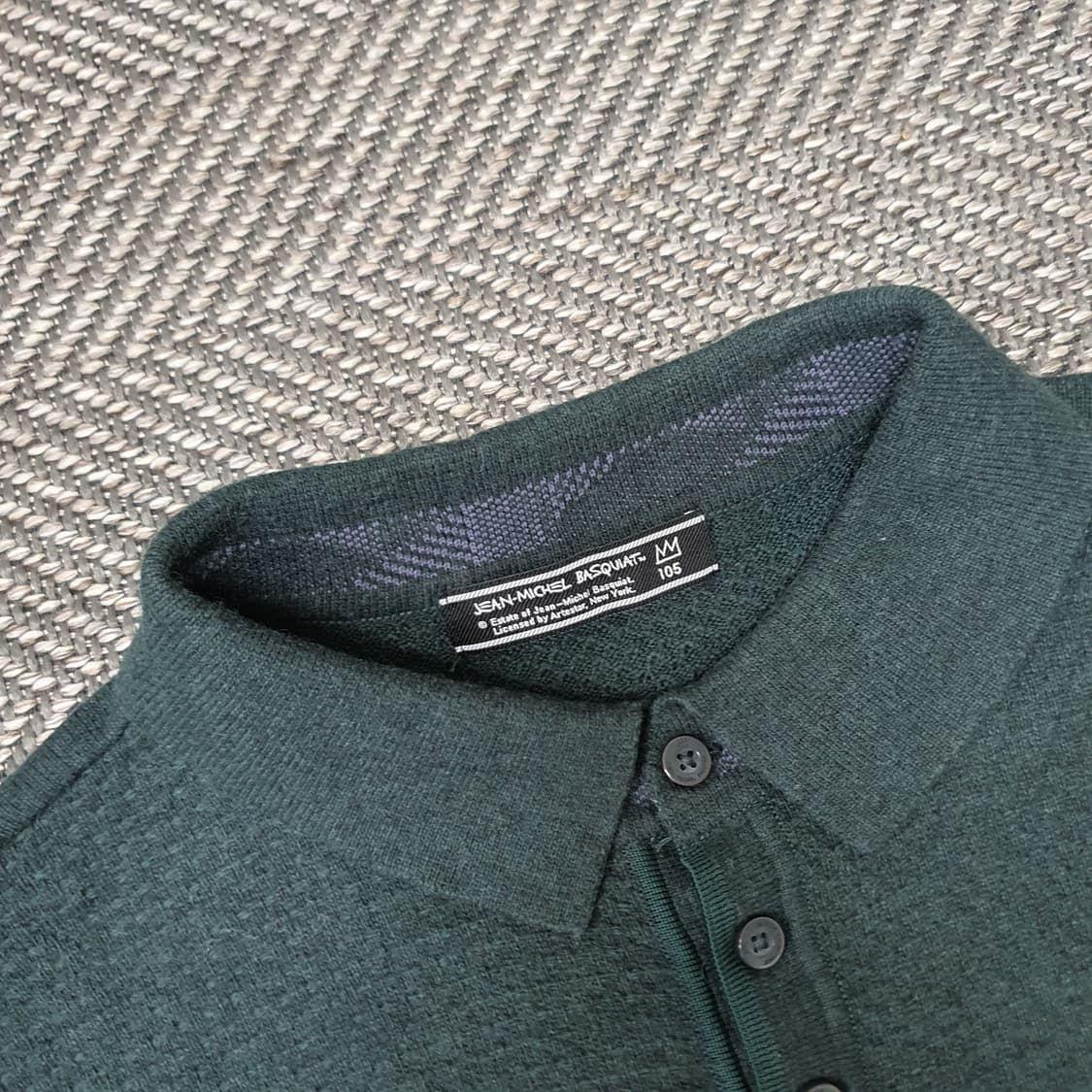 장미쉘바스키아 니트 카라티 남자105 상품이미지2