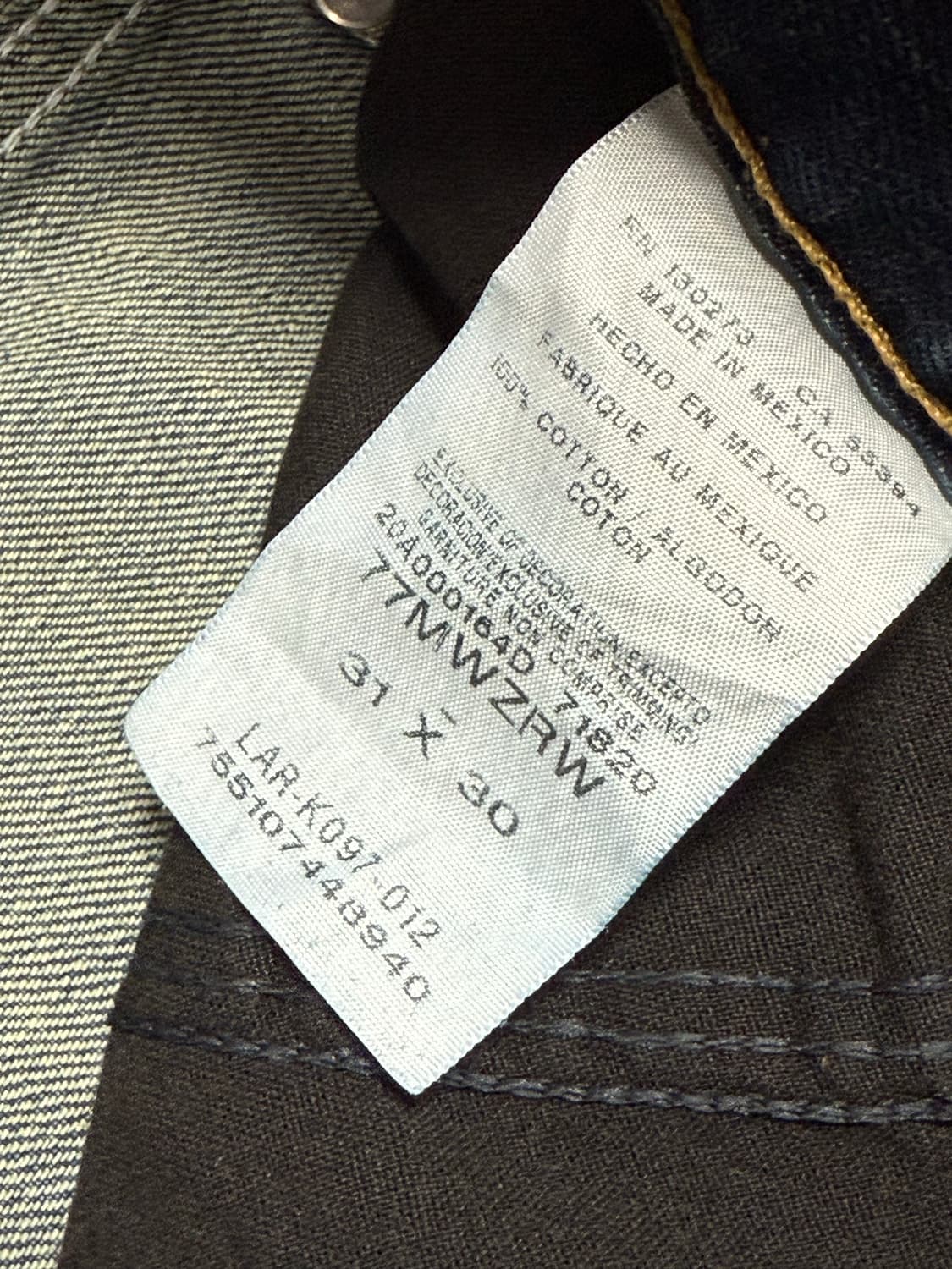 랭글러부츠컷데님 wrangler bootcut denim웨스턴부츠컷데님 상품이미지7