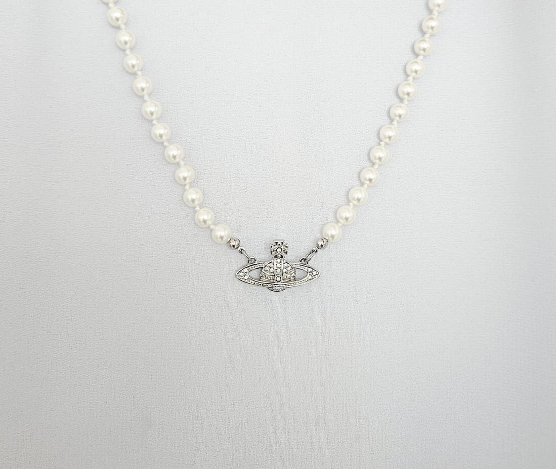 [미사용급] 비비안웨스트우드 진주 초커 목걸이 [정품] 상품이미지6