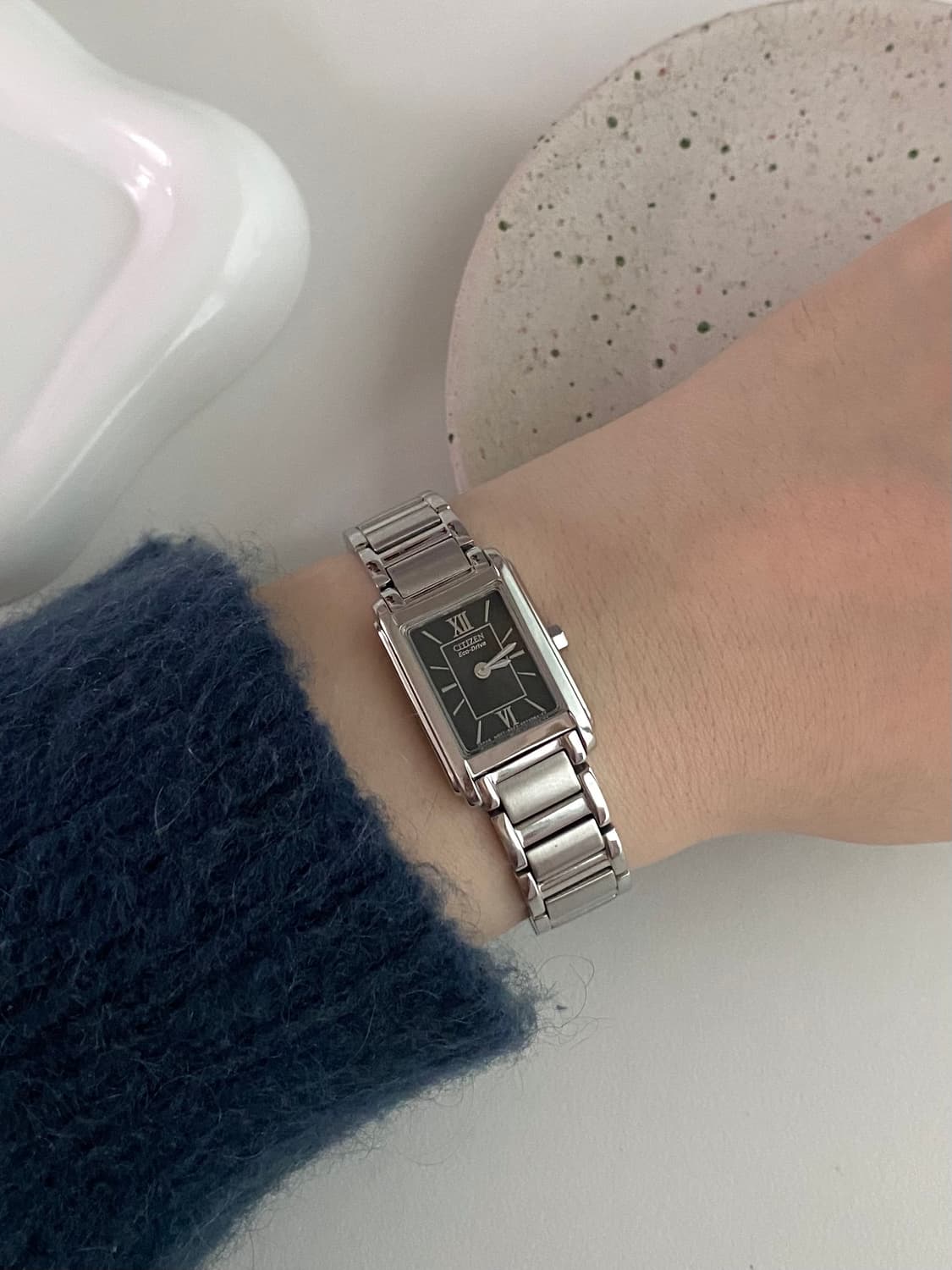Citizen 시티즌 Eco-drive 에코드라이브 렉탱클 쿼츠 상품이미지8