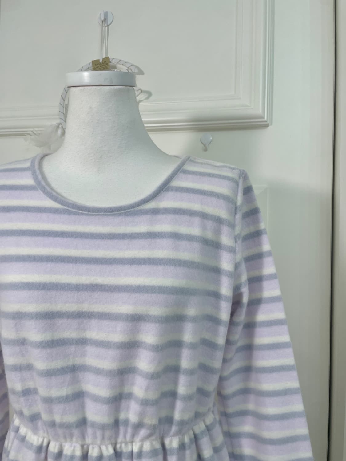 purple stripe waist shirring pocket home 상품이미지7