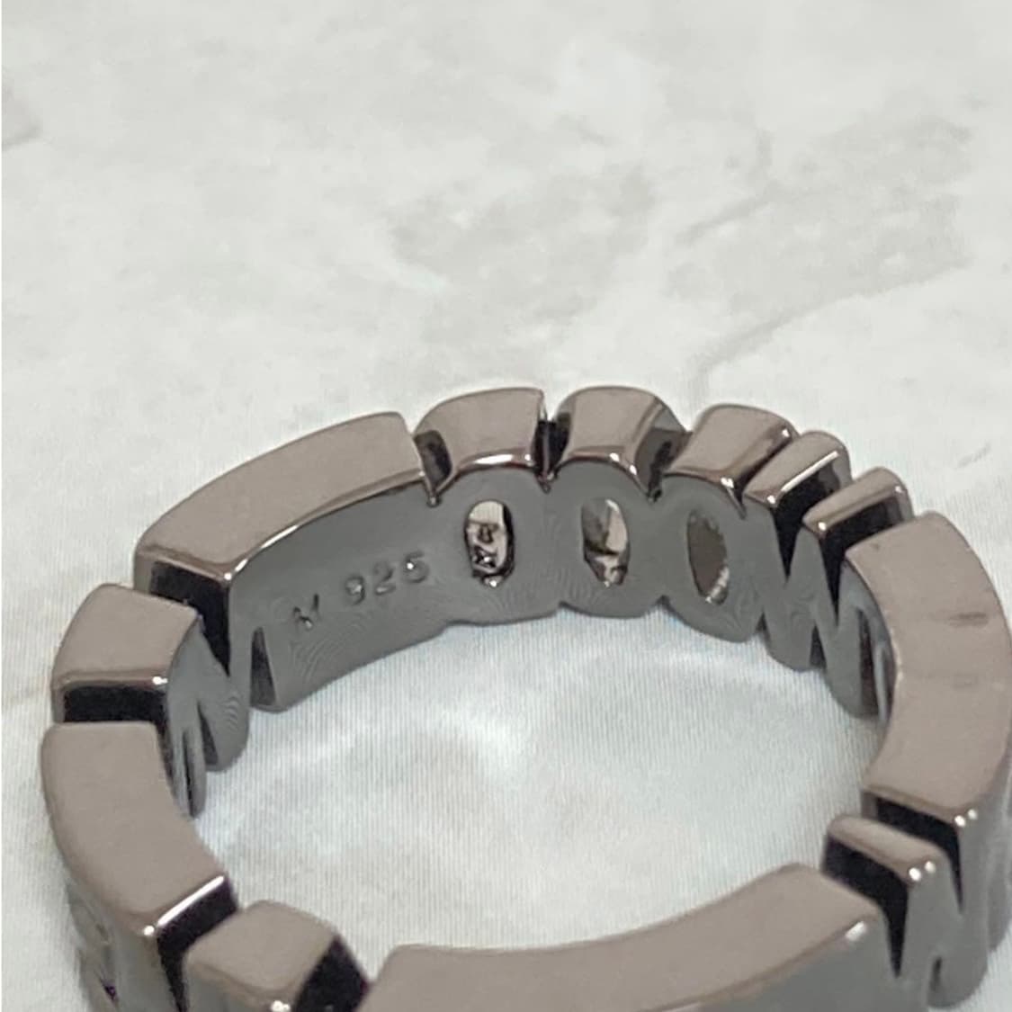 비비안 웨스트우드 레터링 orb 로고 반지(새상품) 상품이미지3