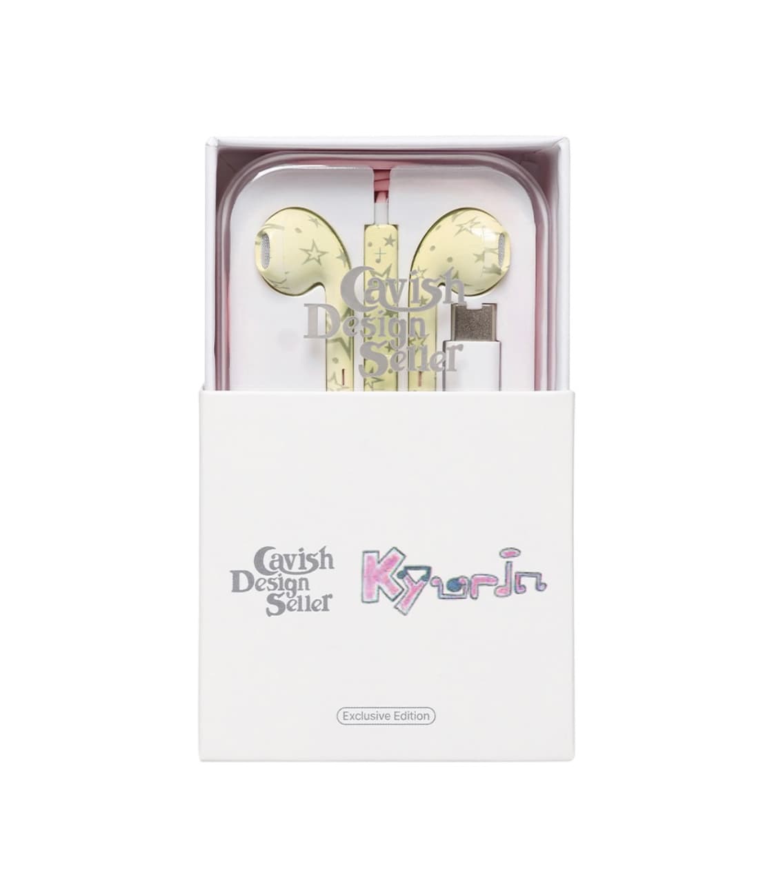 [당일배송] 카비시 규린 스타 와이어드 이어폰 크림, 카비시 이어폰 상품이미지1