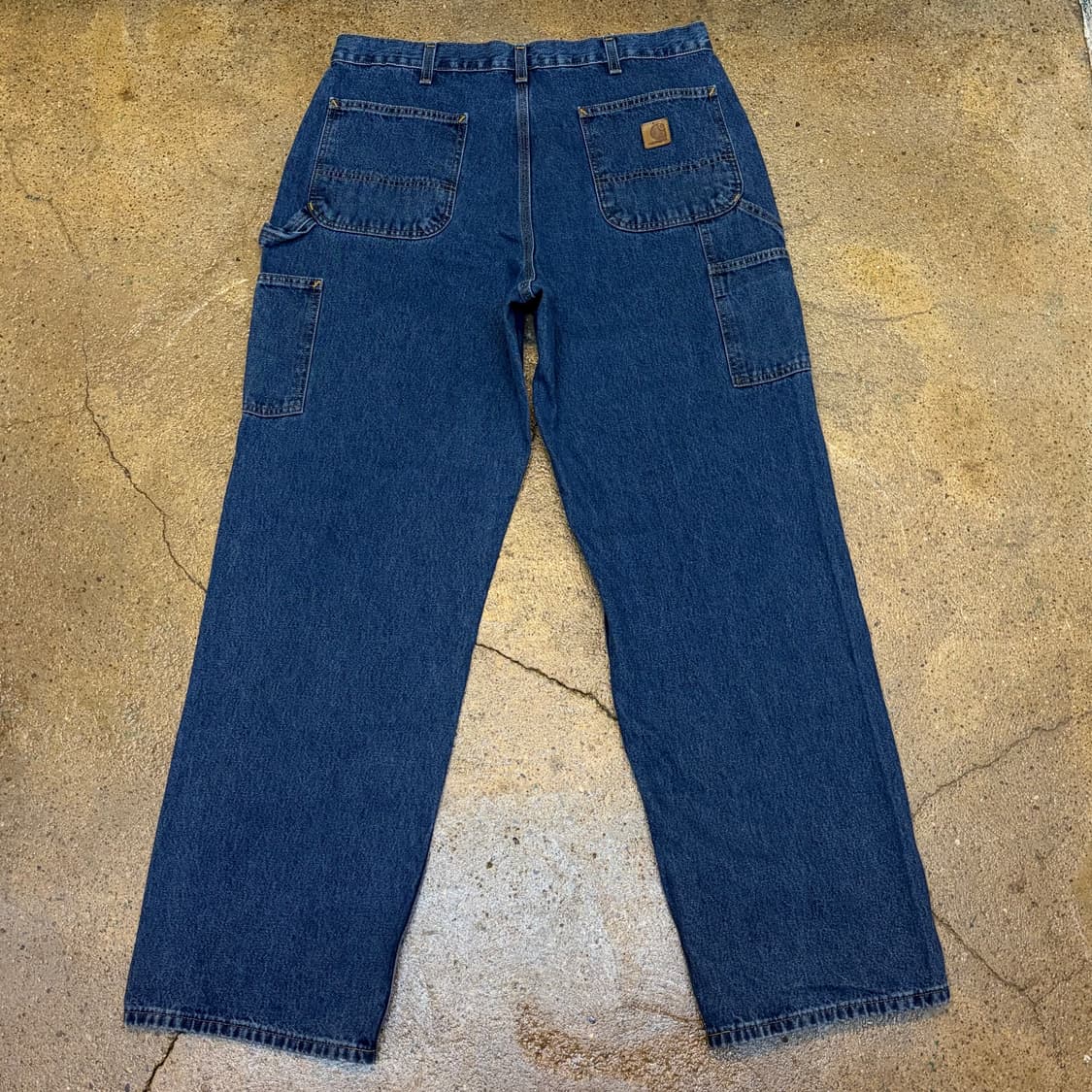 00s USA 빈티지 칼하트 싱글니 더블니 워크 데님팬츠 청바지 상품이미지7