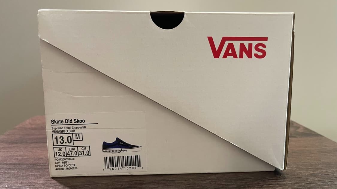 21FW 반스 x 슈프림 스케이트 올드 스쿨 트라이벌 바브 와이어 로얄 상품이미지9