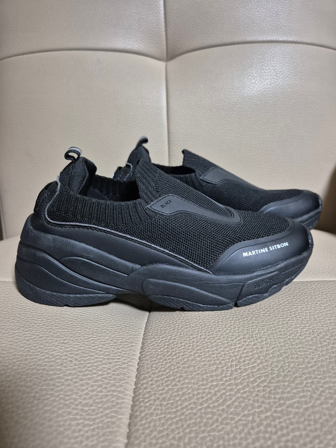 블랙마틴싯봉 니트 슬립온 상품이미지3