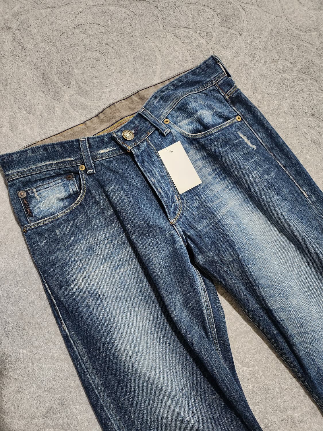 아르마니 익스체인지 빈티지 블루 워싱 팬츠 - 31 상품이미지3