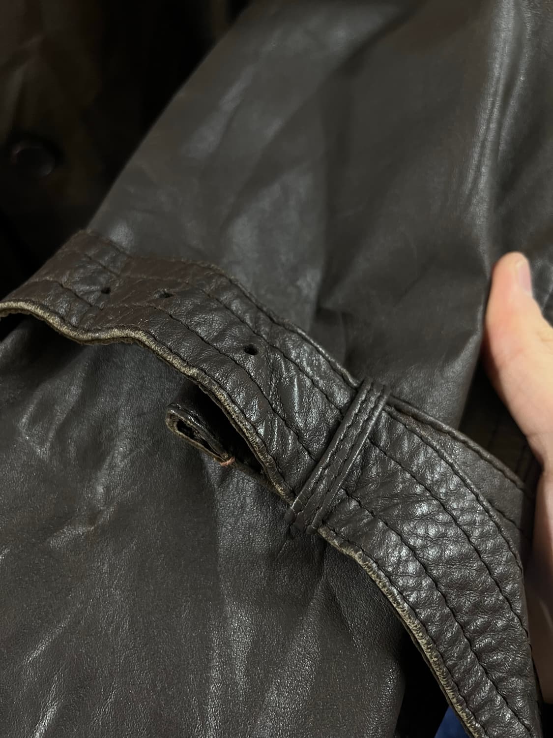 vintage leather coat 상품이미지8