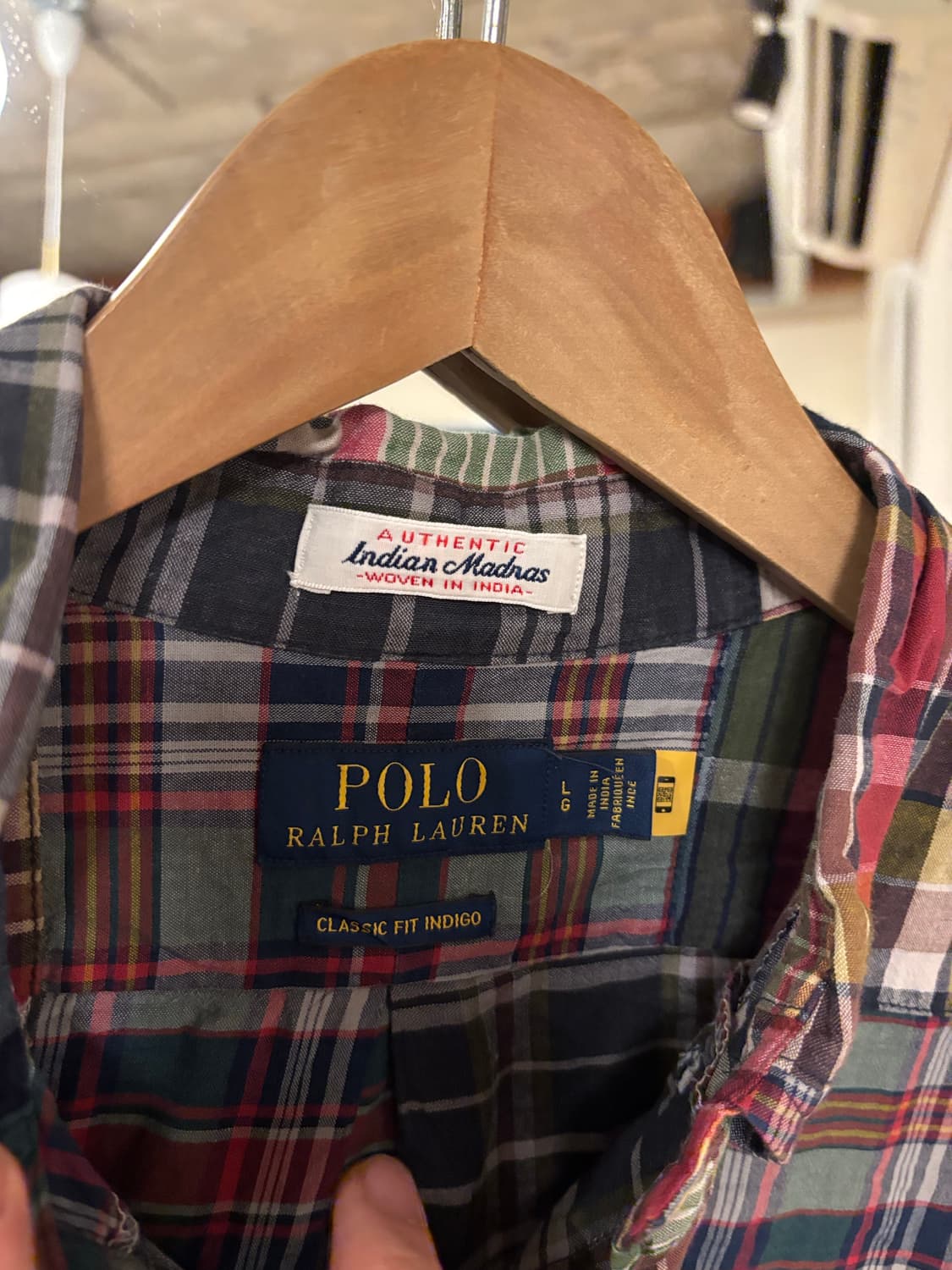 폴로 랄프로렌 패치워크 체크 셔츠 상품이미지3